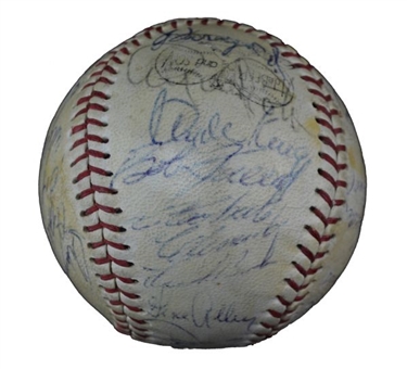 1965 Pittsburgh Pirates Team Signed Baseball with Roberto Clemente